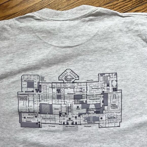 Rare Deadstock Vintage The Met Metropolitan Museum of Art Cotton Shirt Medium - Picture 4 of 6